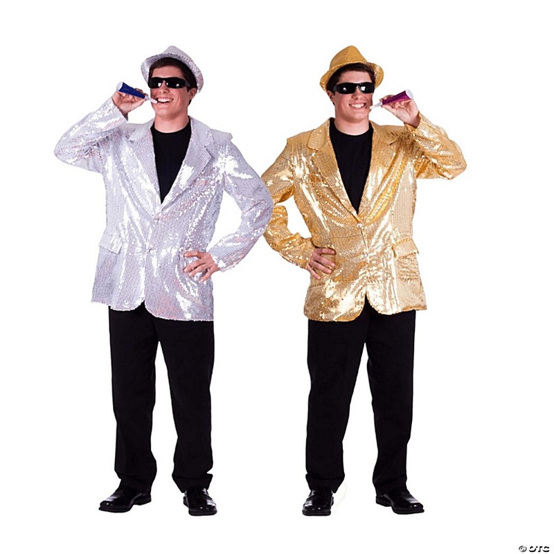Gold Sequin Jacket - Adults L