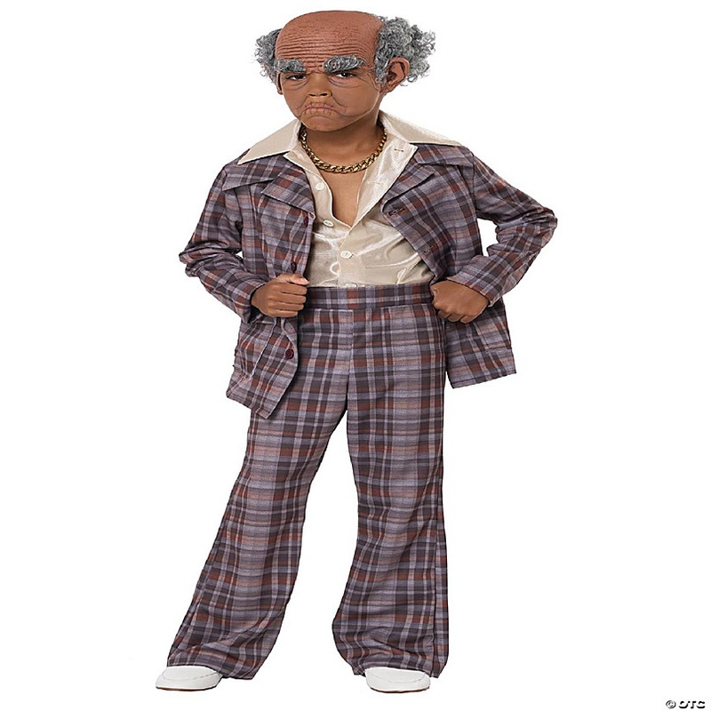Old Cue Ball Child Costume Kit  Brown