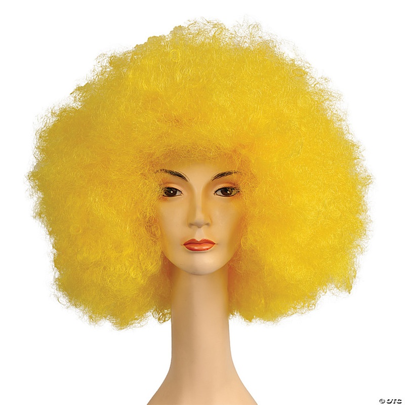 Women's Yellow Discount Jumbo Afro Wig