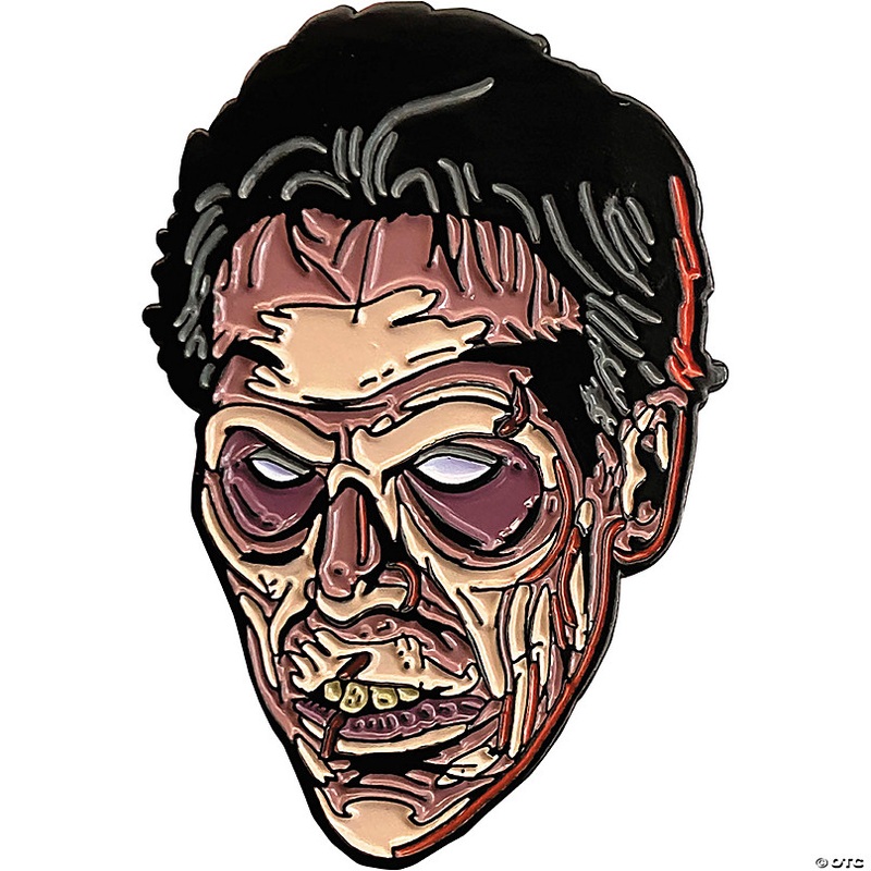 1 3/4 Evil Dead 2 Evil Ash Face Full-Color Enamel Pin