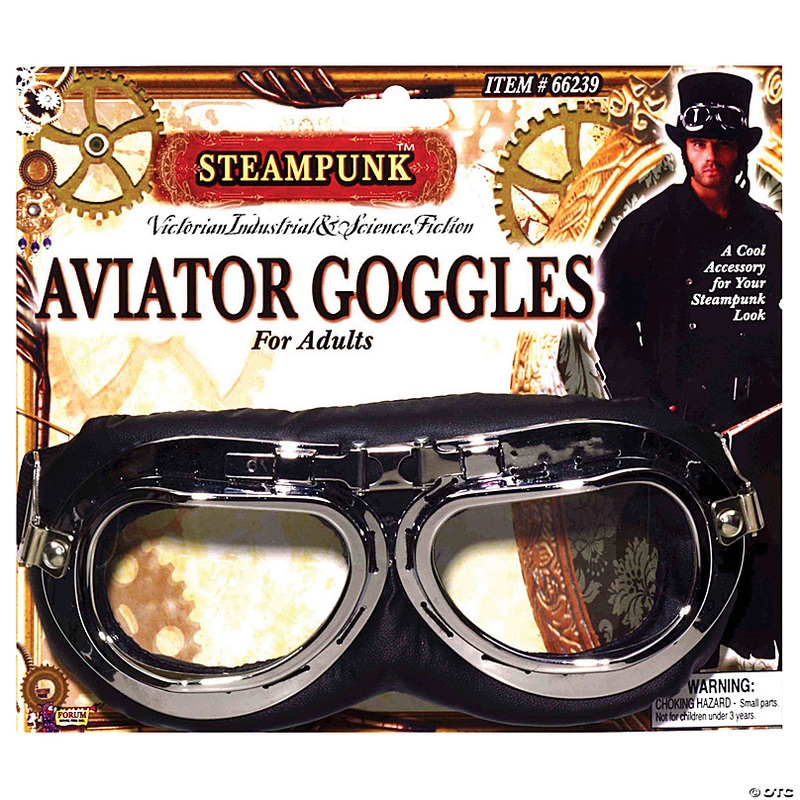 Adults Steampunk Aviator Goggles - 1 Pc.