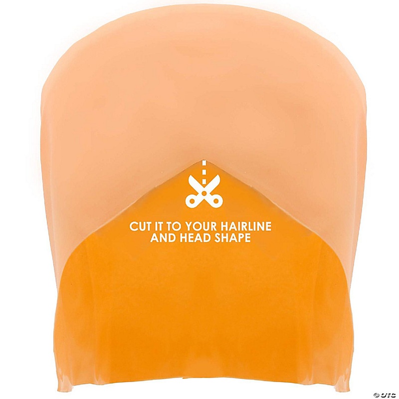 Skeleteen Costume Latex Bald Cap - Fake Head Skin Costume Accessories Bald Hat for Adults and Kids