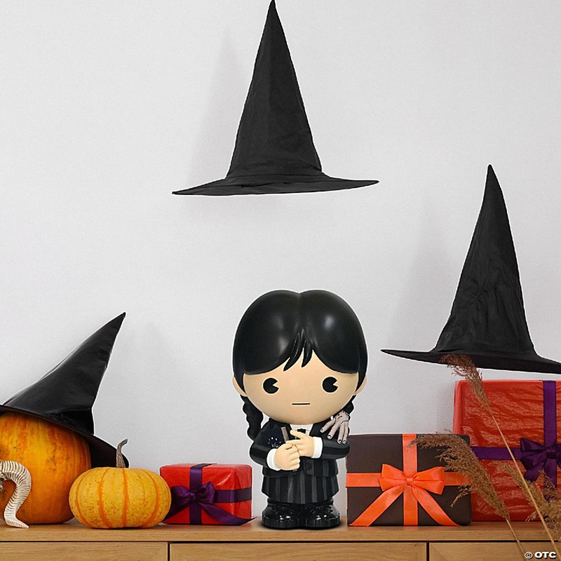 The Addams Family Wednesday With Thing 8 Inch PVC Figural Bank