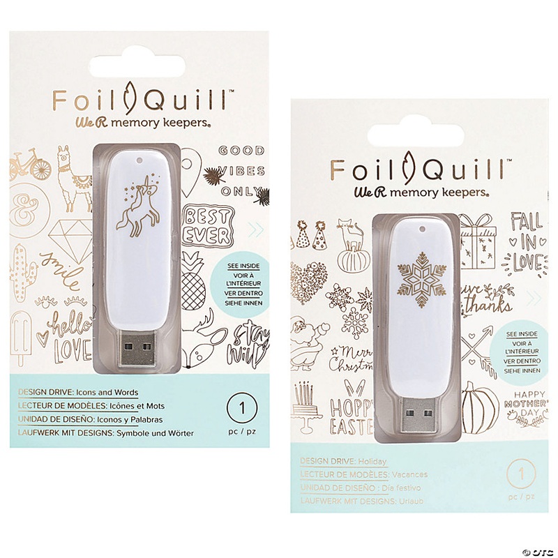 We R Memory Keepers USB Artwork Drives Design Kit for Heat Foil Icons - 2 Pc.