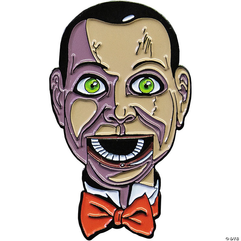 1 1/2 Dead Silence Black, White & Red Billy the Puppet Enamel Pin
