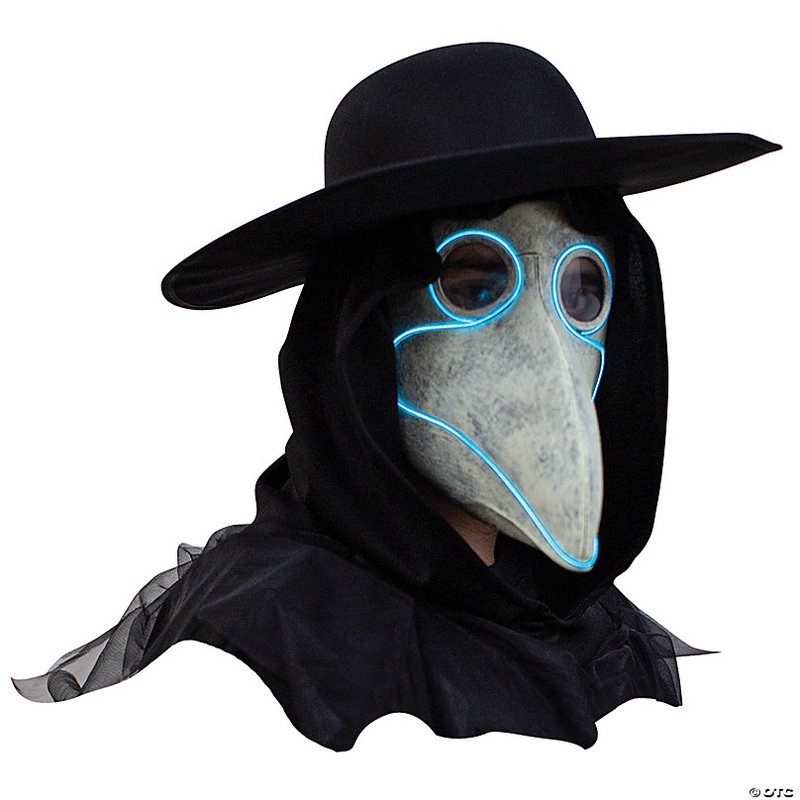 Adults Light-Up Plague Doctor Mask