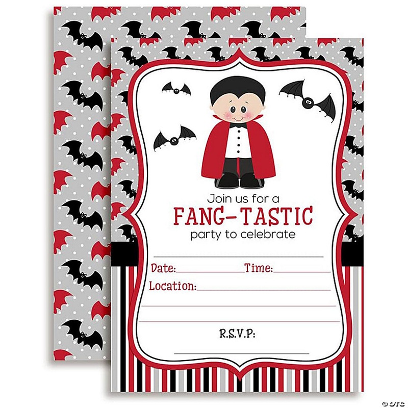 AmandaCreation Dracula Fang-tastic Invites 40pc.