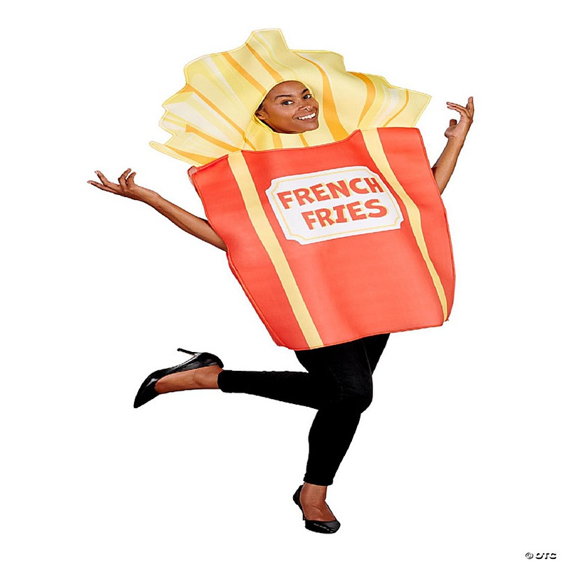 French Fries Adult Costume  One Size