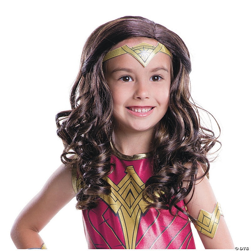 Girls Justice League Wonder Woman Wig