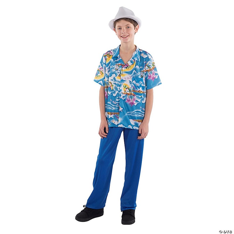 Hawaiian Shirt and Pants Set - Kids M
