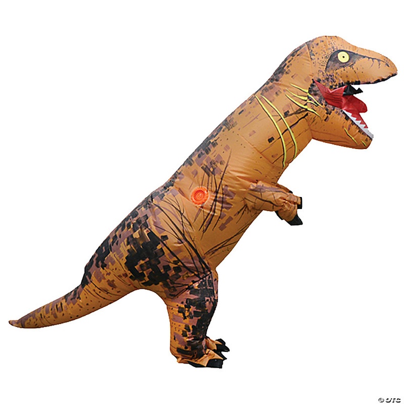 Kids Inflatable Brown T-Rex Brown Costume