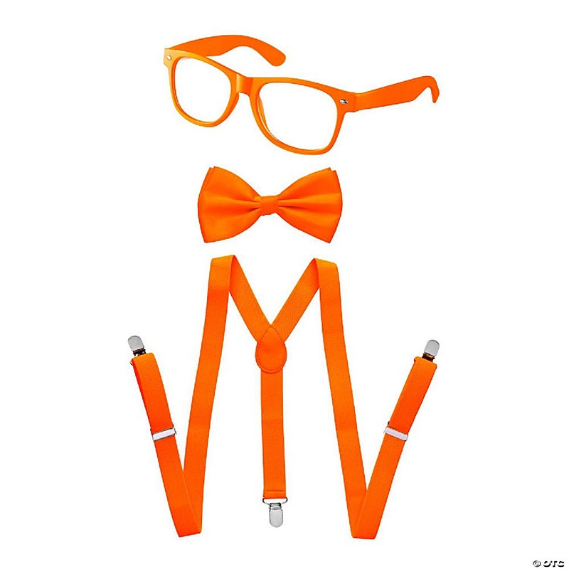 Orange Suspenders, Bowtie & Sunglasses