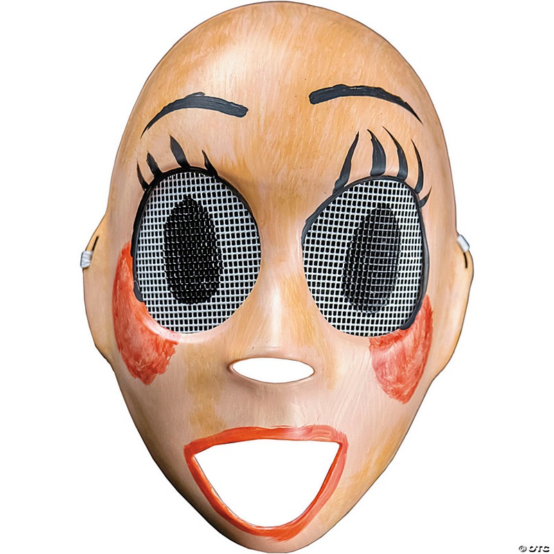 Adults The Purge Doll Girl Plastic Half Mask - One Size