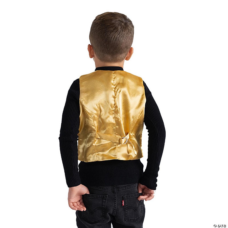 Gold Sequin Vest - Kids XL