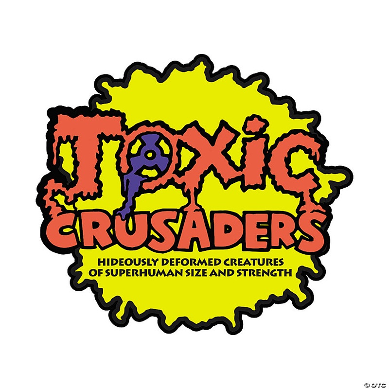 The Toxic Crusader Logo Full-Color Enamel Pin Costume Accessory
