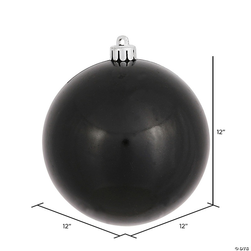 Vickerman 12 Black Candy Ball Ornament