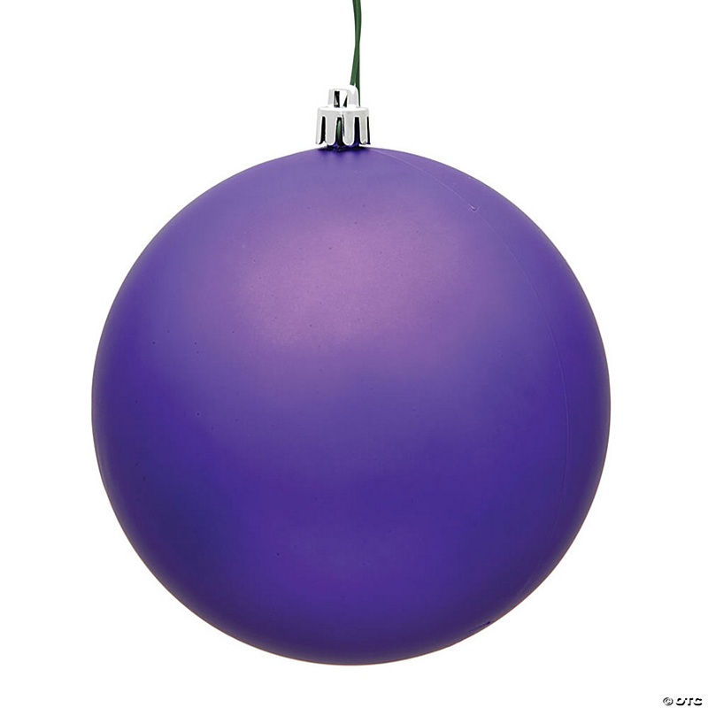 Vickerman 8 Purple Matte Ball Ornament