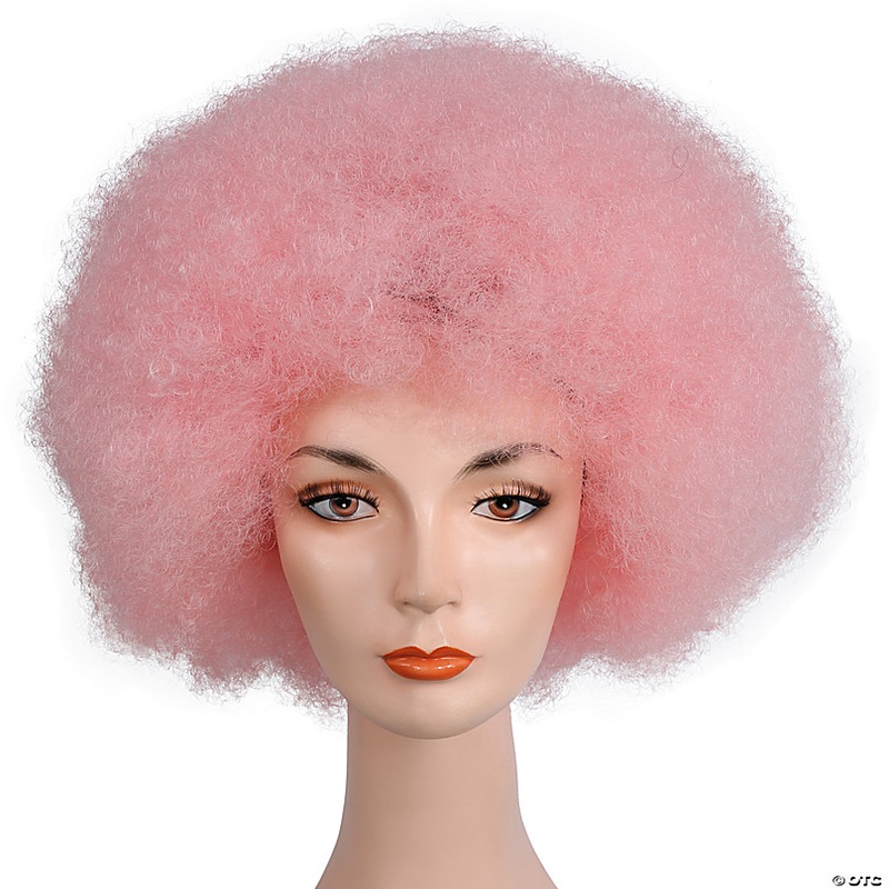 Deluxe Afro Wig, Light Pink