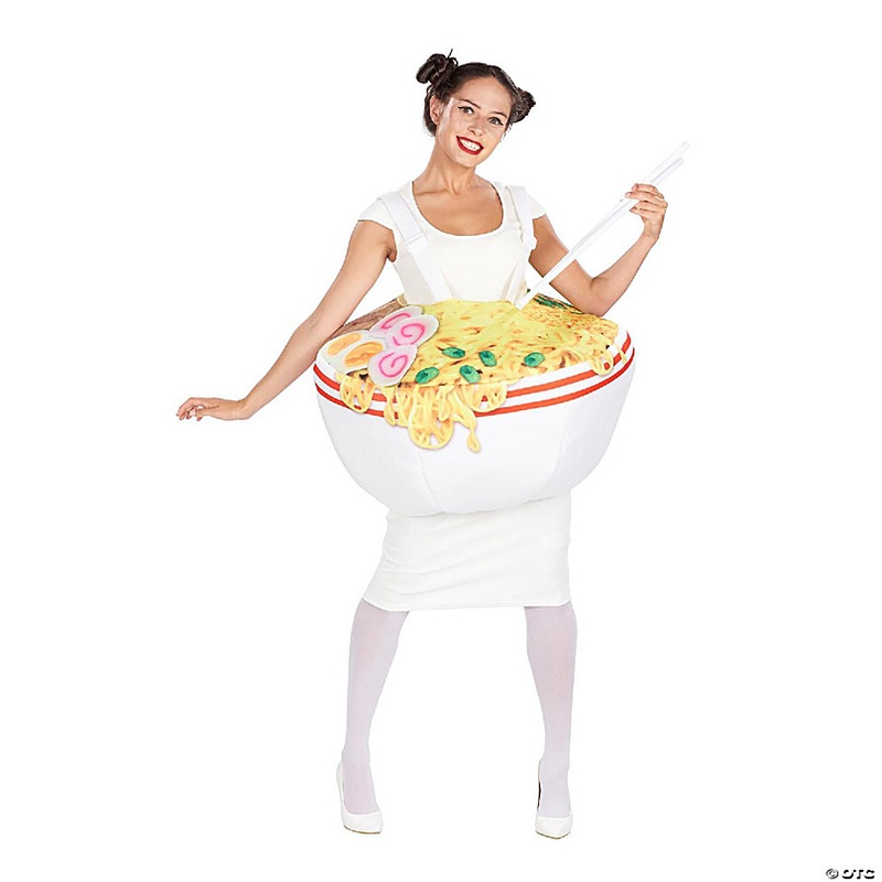 Ramen Bowl & Chopsticks Adult Costume  One Size