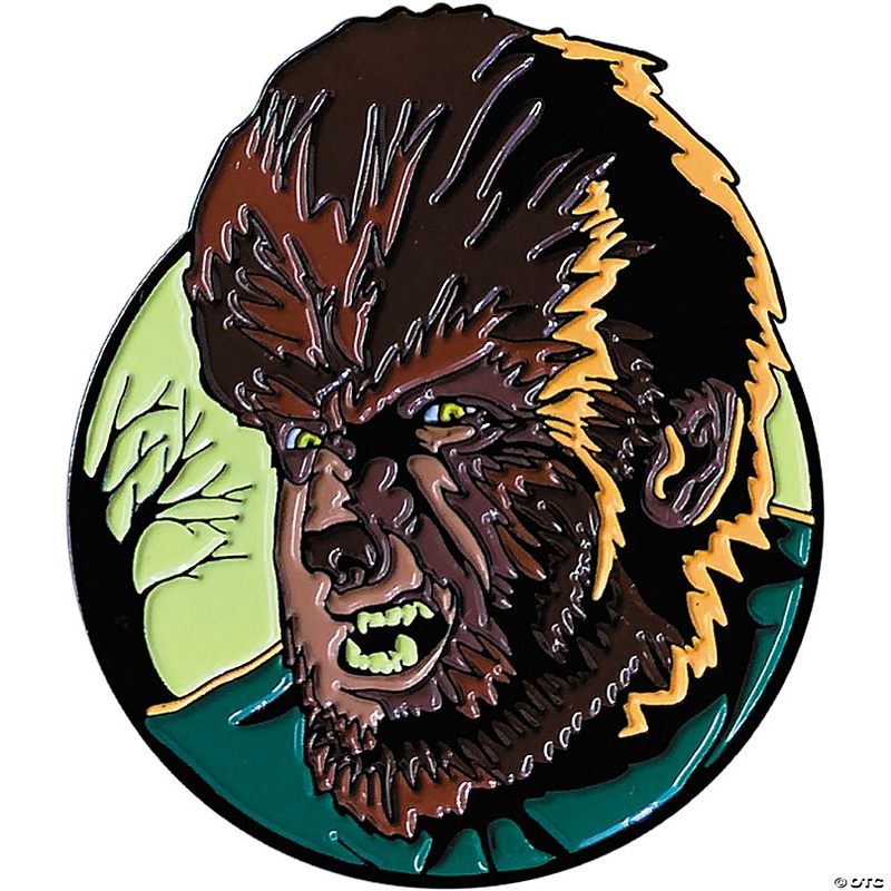 1 3/4 The Wolf Man Wolf Man Character Face Full-Color Enamel Pin
