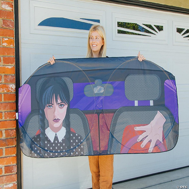 Addams Family Wednesday And Thing Sunshade For Car Windshield 64 x 32 Inches
