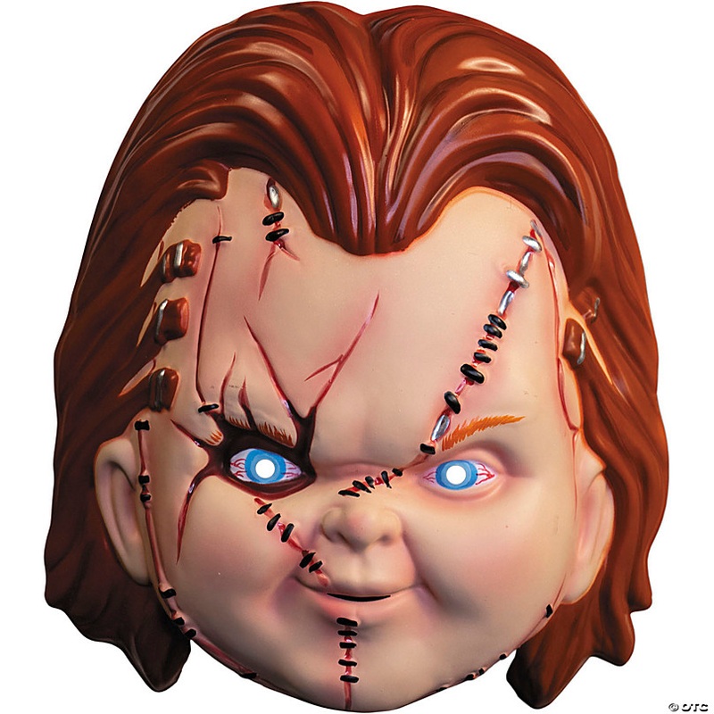 Adults Seed of Chucky Chucky Vacuform Plastic Mask - One Size