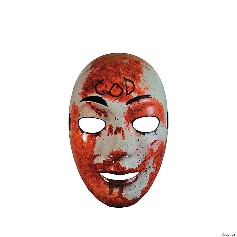 Adults The Purge Bloody God Plastic Mask - One Size