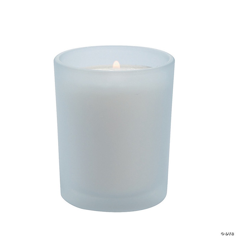 Frosted Wedding Votive Candle Holders - 36 Pc.