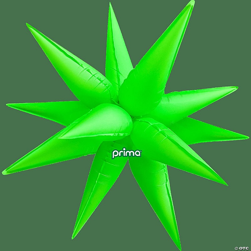 Prima - Lime Green - Electric Neon Starbursts - Inflatable Decoration