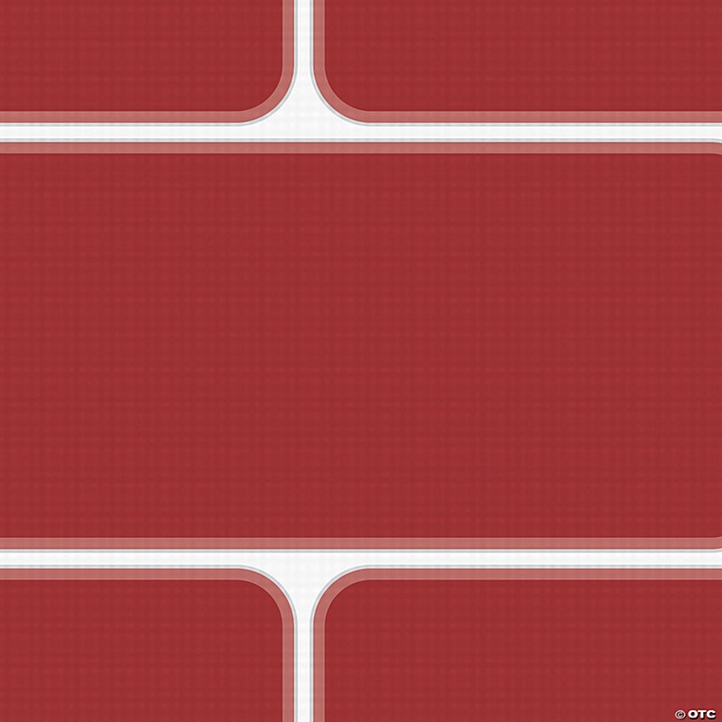 24 x 10 Ft. Red Brick Polyester Aisle Runner