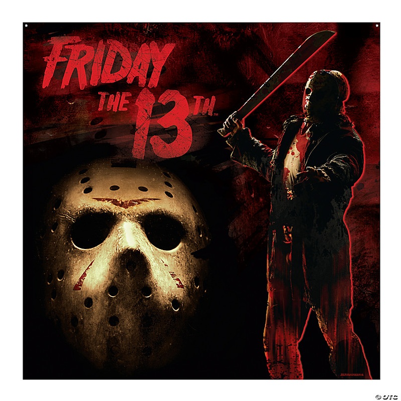 6 ft. x 6 ft. Friday the 13th Jason Polyester Backdrop Banner