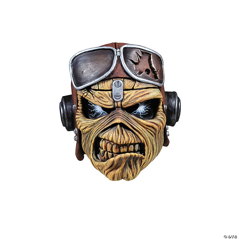 Iron Maiden Aces High Eddie Latex Mask  - One Size