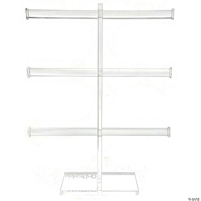OnDisplay 3 Tier Acrylic Bracelet/Necklace/Bangle T-Bar Tree Stand