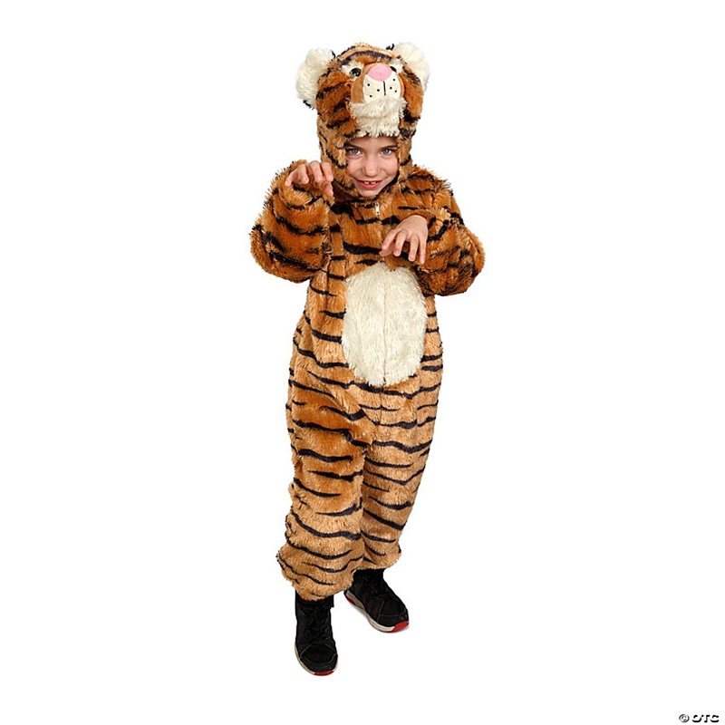 Plush Tiger Costume - Kids L