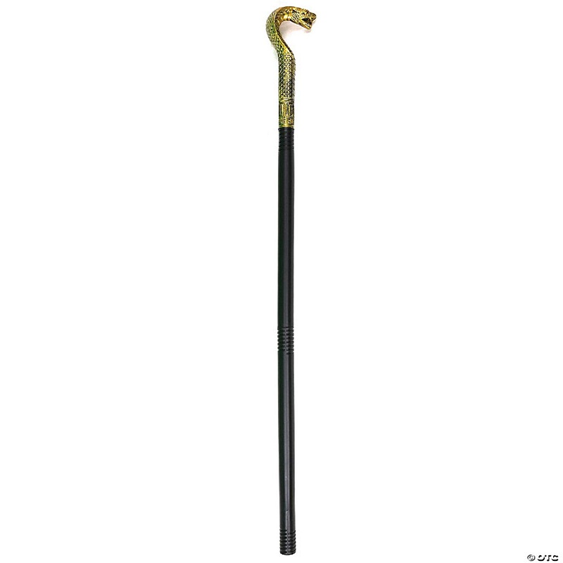 Skeleteen King Cobra Pimp Cane - Egyptian Style Staff or Scepter for Emperor - 1 Piece Costume Accessory Prop
