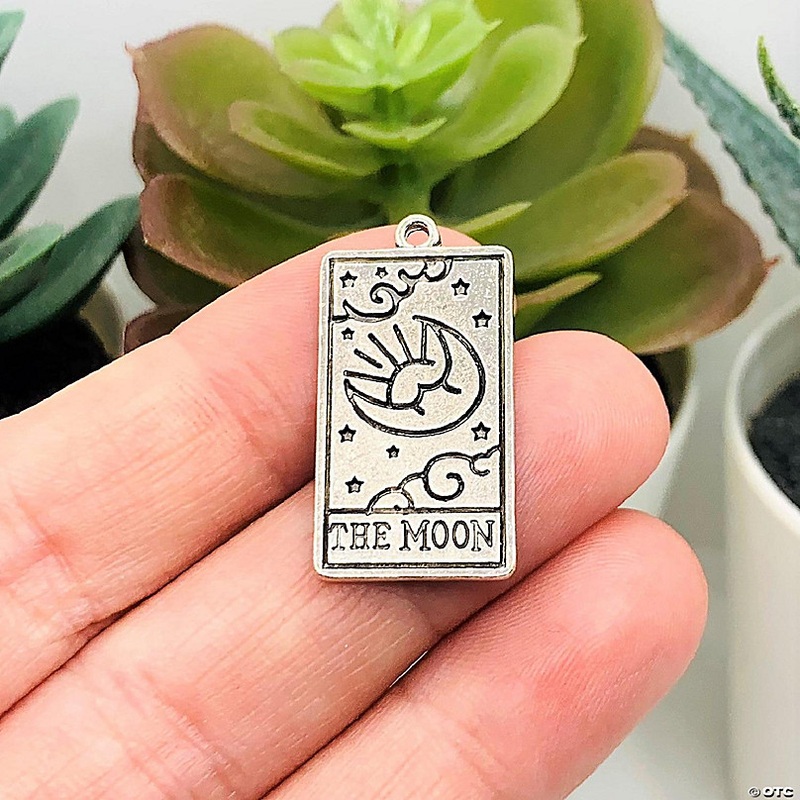 20 Pcs The Moon Tarot Card Charms