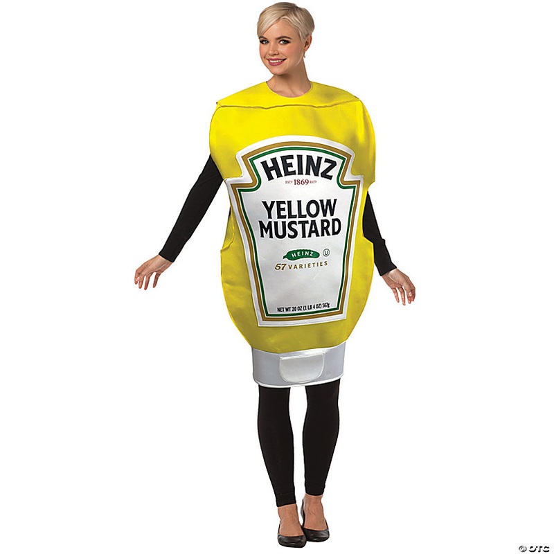 Adults Heinz Mustard Squeeze Bottle Costume