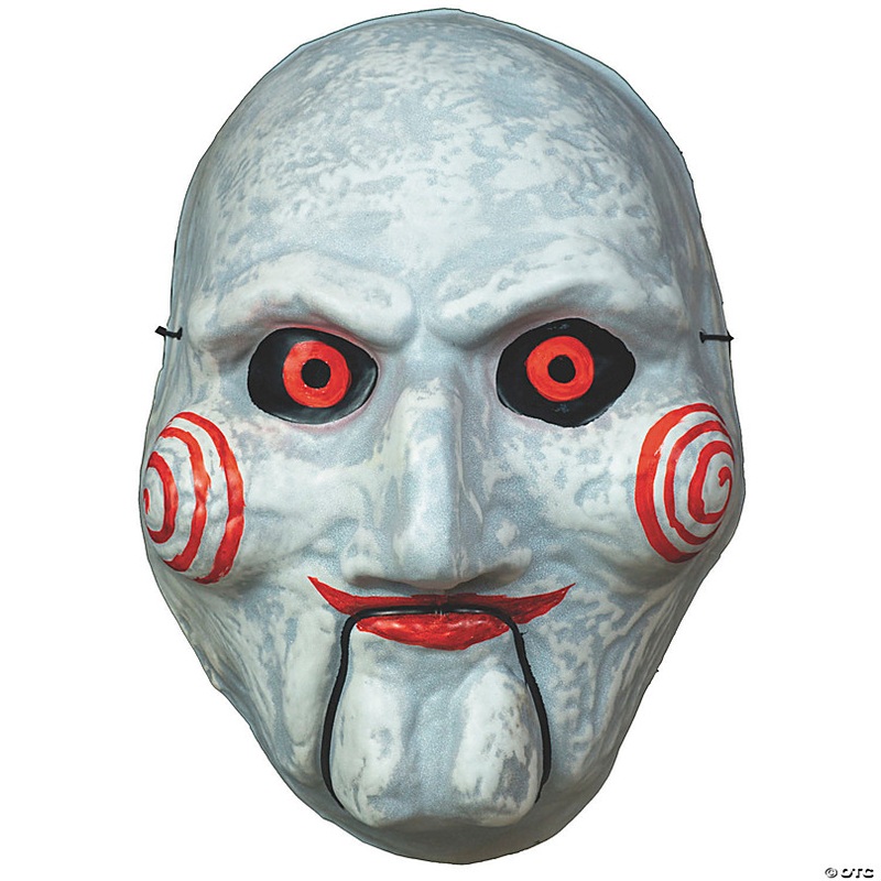 Adults Saw Billy Puppet Vacuform Plastic Mask - One Size