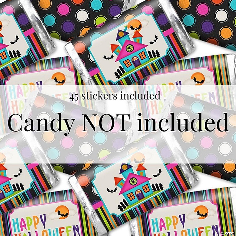 AmandaCreation Haunted House Mini Candybar Wrappers 45pc.