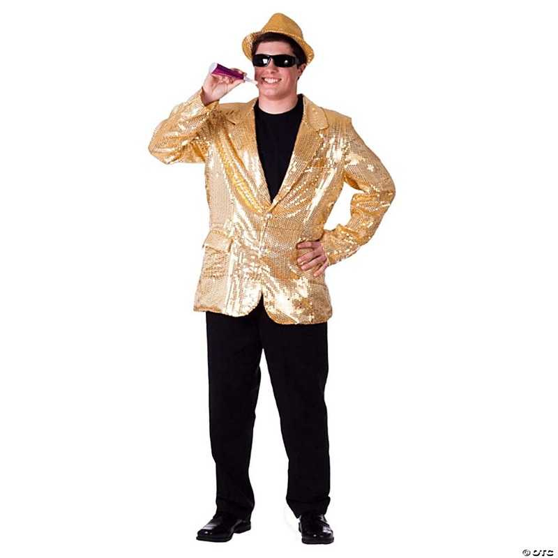 Gold Sequin Jacket - Adults S