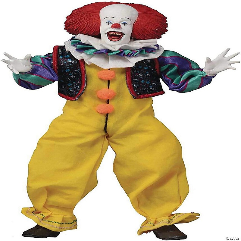 IT 8 Inch Clothed Action Figure  Pennywise (1990)