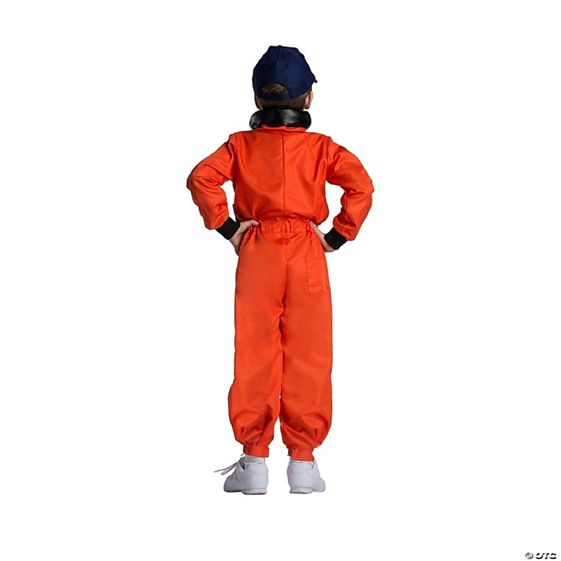 NASA Astronaut Costume Orange - Kids L
