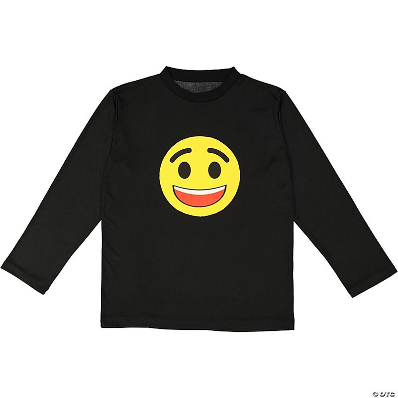 SMILING FACE EMOJI T-SHIRT -ADULTS L