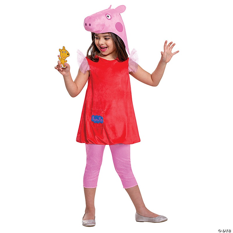 Toddler Deluxe Peppa Pig Costume - 3T-4T