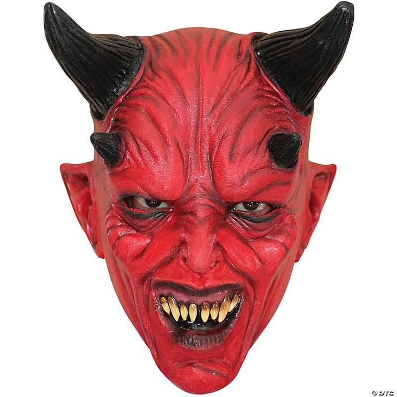 Adults Ghoulish Productions Devil Junior Latex Mask - One Size