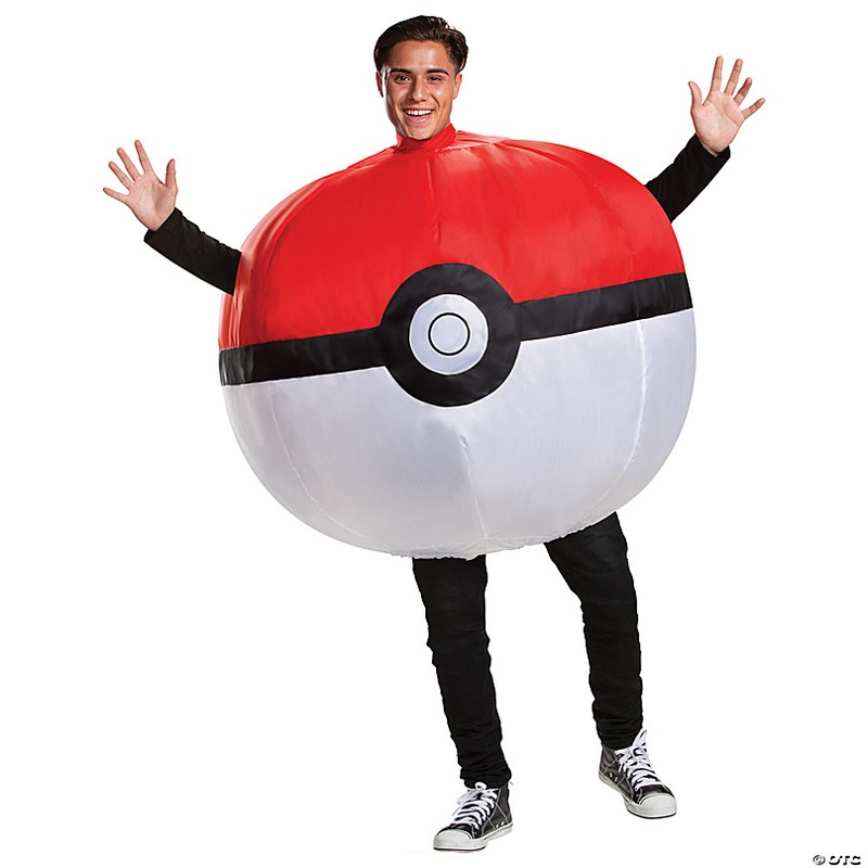 Adults Inflatable Pokmon Pok Ball Costume - One Size