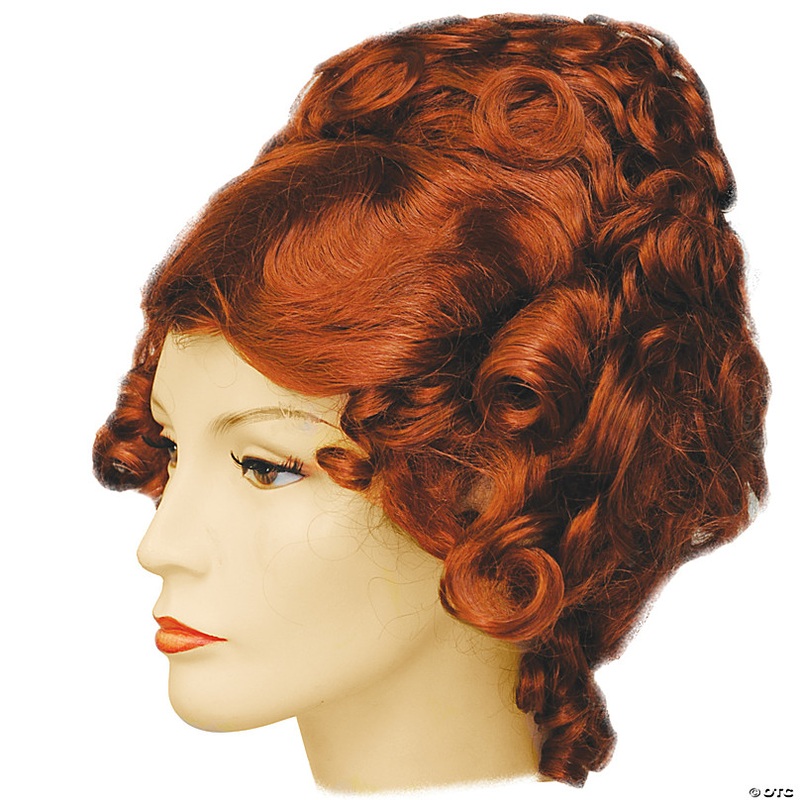 Big Momma Beehive with Curls Synthetic Wig - Bright Flame Red 130