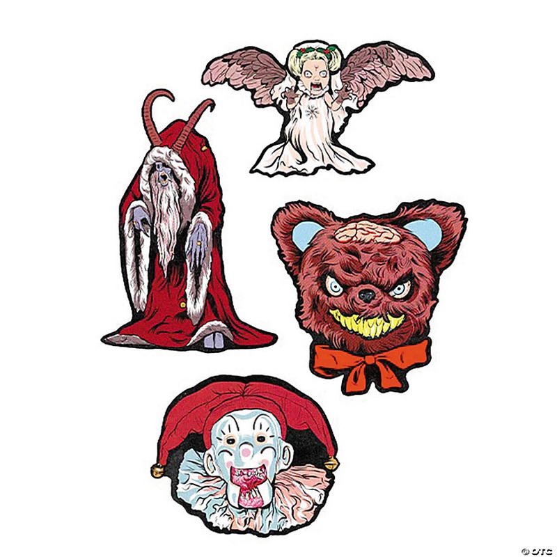 4 Pc. Krampus Cutout Wall Decoration Collection - Series 1