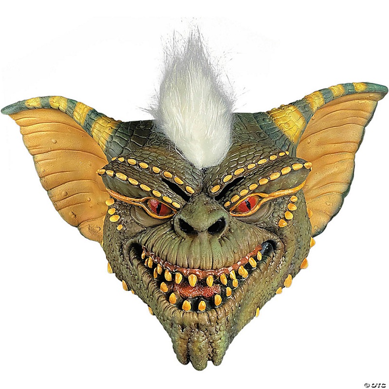 Adults Gremlins Stripe Overhead Latex Mask - One Size