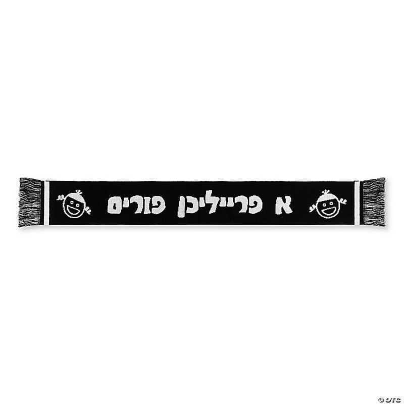 Black & White Purim Scarf-Kids & Adults